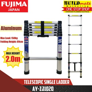 Fujima Telescopic Single Ladder Aluminum AY-ZJ-1020 •BUILDMATE• (1)