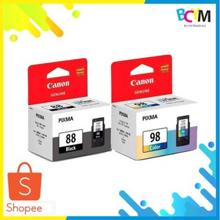 Canon 88 Black and 98 Color Original Ink Cartridge Combo Bundle Set 88 and 98