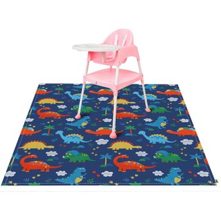 140cm Highchair Splash Mat Baby, Paint Splash Mat Large, Protective Floor Splash Mat, Waterproof and Anti Slip blanket
