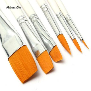 Hot Sell (COD) 6x Professional Painting Brushes Set Acrylic Oil Watercolor Artist Paint Brush