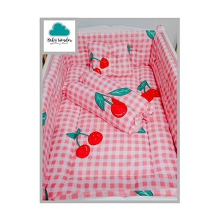 Baby Comforter with cotton fabric bumper 22*36(girl)