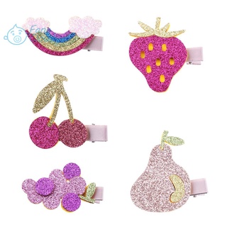[fanc]Cute Glitter Sequins Kids Girls Hair Clips Hairpins Children Princess Baby Party Barrettes Hairgrips Headwear