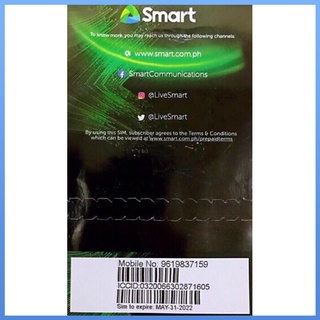 【Available】[ORIGINAL] Smart 5G Prepaid/Pocket Wifi Sim (FAST DELIVERY)