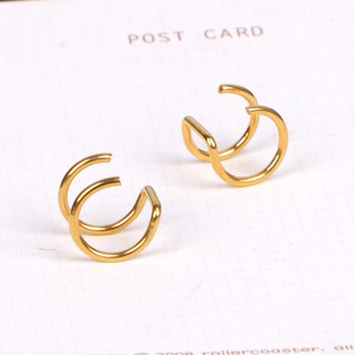 ARIN❥Titanium Ear Cuff Clips On Helix Cartilage Ring No Piercing Body Jewelry (1)