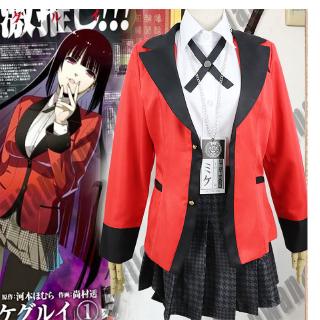 【COD】Anime Kakegurui Cosplay Costume Jumpsuit Kakegurui Jabami Yumeko School Uniforms Dress Cosplay Costume Halloween