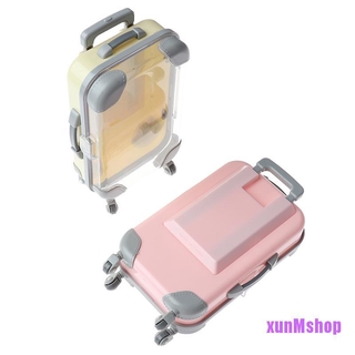 [wXUAN2] Mini plastic suitcase luggage for doll plastic travel suitcas kids toys LLP
