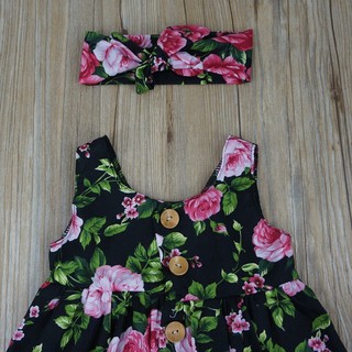 Baby Girl Floral Dress Kid Party Wedding Pageant Formal (5)