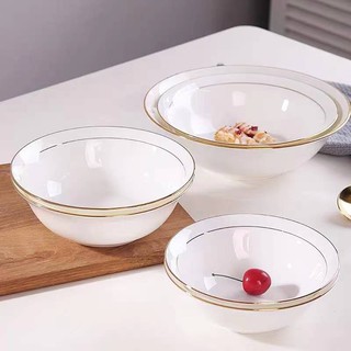 Silver Line Ceramic Plain Dinner Bowl White #GGK White (1)