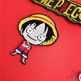 ❉ Anime - ONE Piece Patch ❉ 5Pcs/set Diy Sew On Iron On Badges Patches Bag Cap Shoes Accessories (7)