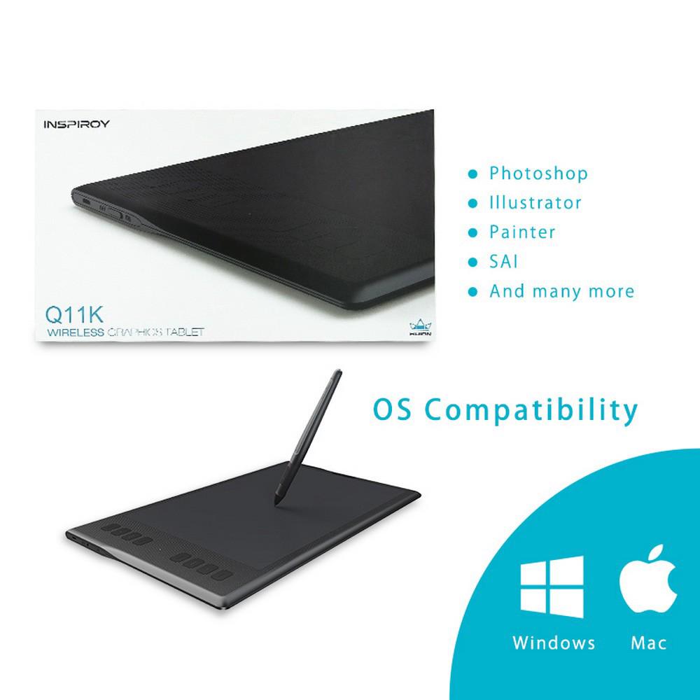 Huion Q11 Wireless Graphic Drawing Tablet Digital Pen Tablet