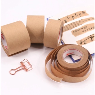 Kraft Matte WRITABLE Paper Tape Brown paper Tape gift packaging adhesive tape (1)
