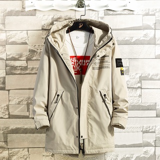 Windbreaker Male Spring And Autumn Long Coat