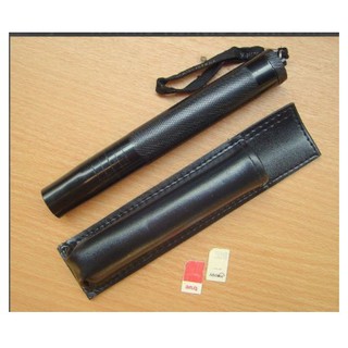 Emergency Defensive Telescopic Black Stick with Pouch 50CM