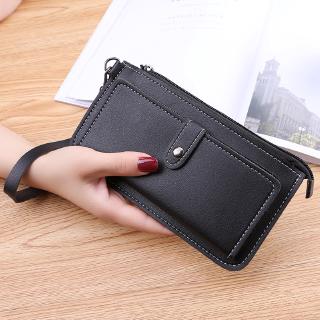 New simple multi-function zipper multi-card hand holding buckle zipper long wallet (1)