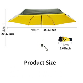 Mini Pocket Umbrella Clear Windproof Folding Umbrellas (2)