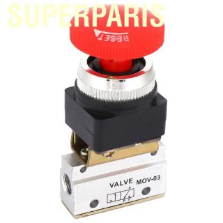 Superparis 2 Position 3 Way G1/8 Pneumatic Mechanical Valve Push Button Switch MOV-03