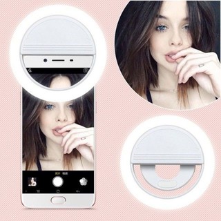 RK-12 Selfie LED Ring Light Rechargeable Clip-on Adjustable Phone Camera Light
