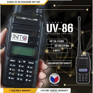Cignus UV86 Dualband water resistant portable two way radio walkie talkie
