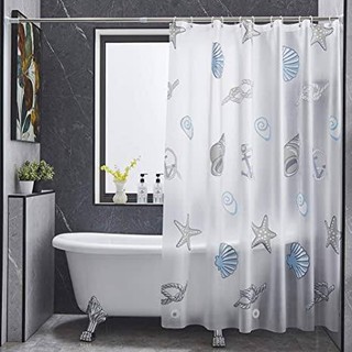 Shower Curtain Set with Hooks (180*180cm) S#CYP-04