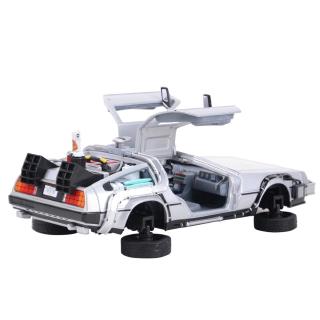 Welly 1:24 DMC-12 DeLorean Time Machine Back to the Future Car Static Die Cast Vehicles Collectible Model Car Toys (4)