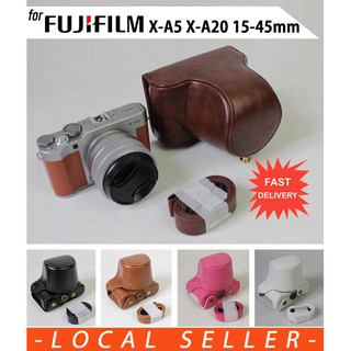 Leather Case Holster for Fujifilm X-A5 X-A20 XA5 XA20 with 15-45mm Lens (1)