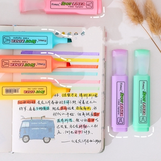 1PCS Highlighter Pen Multicolor Student Color Marker Pen Tilted Nib Marker Pen Focus Marker Pen