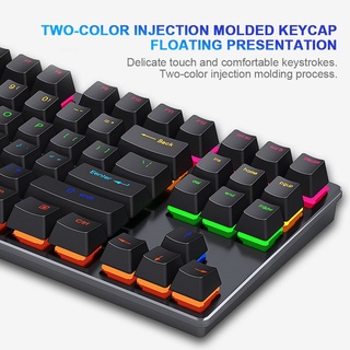 【PH STOCK】K550/K880 87Key mechanical hot-swappable keyboard wired RGB gaming office Usb 104key (7)