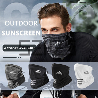 [Ready Stock] Outdoor Cycling Ice Silk Mask MultiFunction Windproof Climbing Hiking Fishing Head Scarf Sunscreen Breath