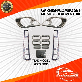 Mitsubishi Adventure Garnish Combo Set Chrome (2009-2016)