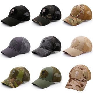 READY STOCK Camouflage Peaked Cap Outdoor Climbing Hat Sun Hat Military Fan Tactical Hat