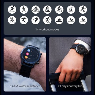 Haylou RS3 Smartwatch AMOLED Display 24H Heart-Rate Monitoring SpO2 Blood Oxygen Fitness Tracker (4)