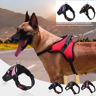 Reflective Pet Dog Harness Adjustable Collar Leash Dog Leads for Large Dogs Pet Leash