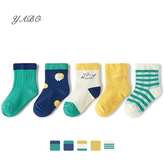 Baby 5-Pack Cotton Stretch Socks Cute Cozy Warm Socks Toddler Socks For Infants Kids Little Girls Bo