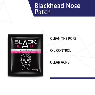 10pcs BlackHead Remover Whitehead Remover Deep Cleansing Bamboo Charcoal Black Mask (2)