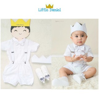 White Baptism Outfit by Little Daniel Ph
