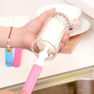 Sponge Cup Brush Detachable Long-handled Cup Brush milk bottle brush Washing cleaning Straw Brush