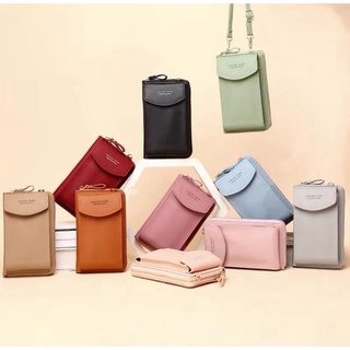 Abe #56058 Korean Leather Phone Wallet ladies wallet sling bags for women