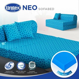 URATEX NEO SOFA BED ORIGINAL with FREE PILLOW (3 YRS. WARRANTY)