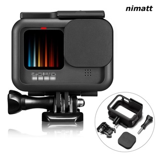 NI 1 Set Frame Protective Shell Sports Camera Lens Cover Protective Cover For Gopro Hero 9