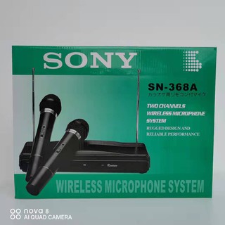 SONY SN-368A Professional Dual Wireless Microphone (Black)