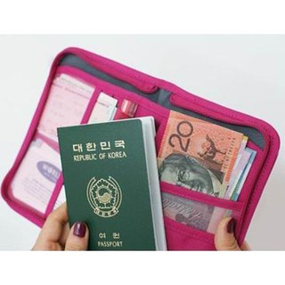 Travel Passport Credit Id Card Cash Ticket Document Holder