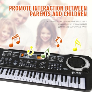 best✱61 Keys Black Digital Music Electronic Keyboard Key Board Electric Piano Kids Gift Musical Inst