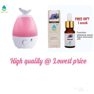 ultrasonic wave double nozzle humidifier with free 1 scent
