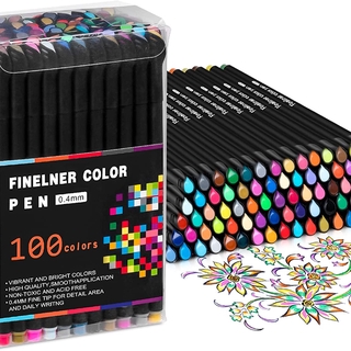 Fineliner Color Pen Set 0.38mm Colored Sketch Drawing Pen 48/60/100Pcs Fine Point Marker Perfect for Journal Note Taking