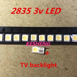200PCS Seoul SMD LED 3528 2835 3V 1W Cool White 100LM High Power For LCD TV Backlight Witb