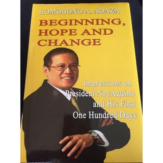 Beginning, Hope and Change by Homobono Adaza