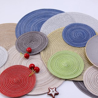 SKR✫Round Heat Insulation Table Mug Mat Pad Placemat Non-slip Coasters Home Decor (1)