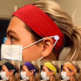 Women Sports Gym Stretchy Headband Stretch Cotton Hairband For Yoga Running