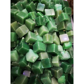 Natural Green Aventurine cube, tumbled stone