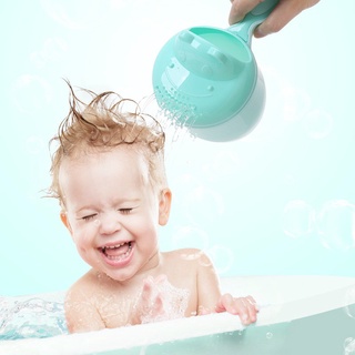 baby cup♧✚Baby Kids Cartoon Bear Bath Kid Newborn Shower Shampoo Cup Bathing Bailer